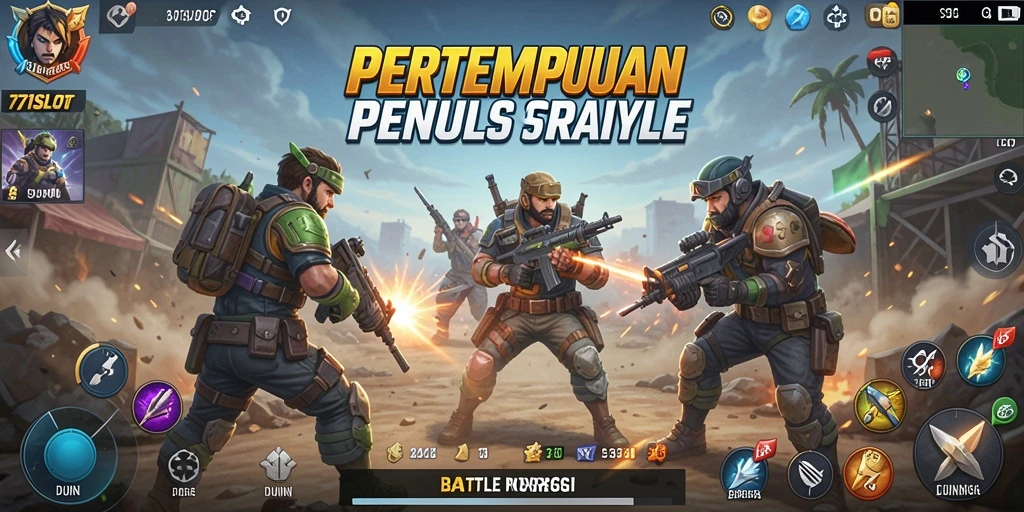 Tampilan gameplay 171SLOT yang penuh aksi dalam pertempuran Battle Royale.