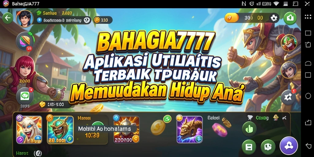 Tampilan antarmuka BAHAGIA777 yang user-friendly dan penuh fitur.