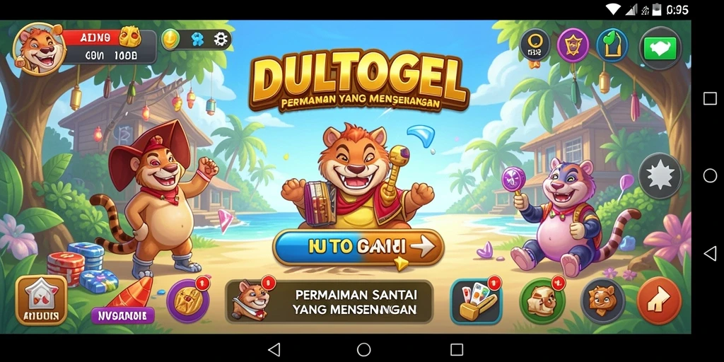 Tampilan gameplay DULTOGEL yang seru dan menenangkan.