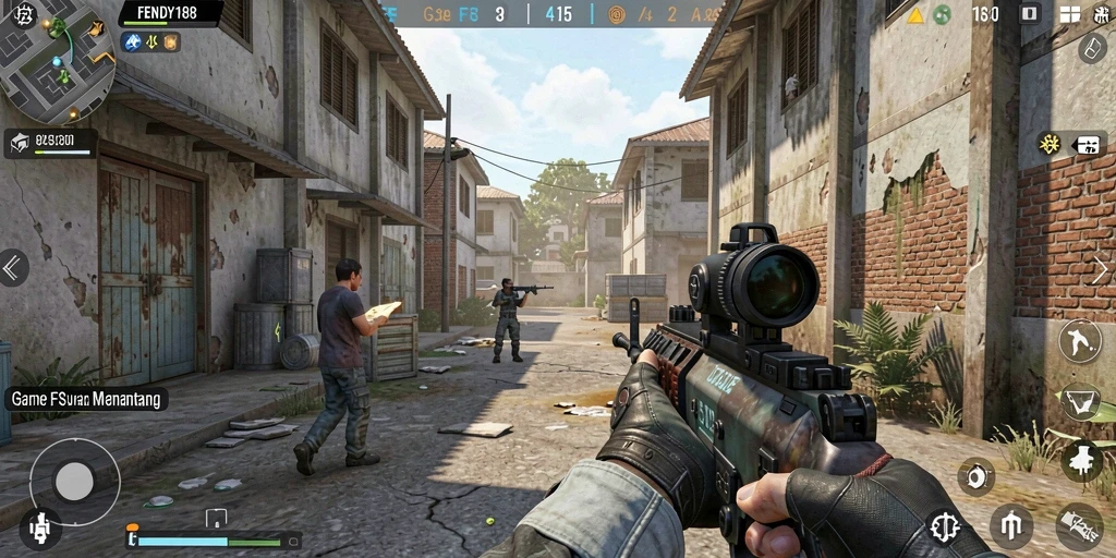 Tangkapan layar gameplay FENDY188 yang intens dan mendebarkan.