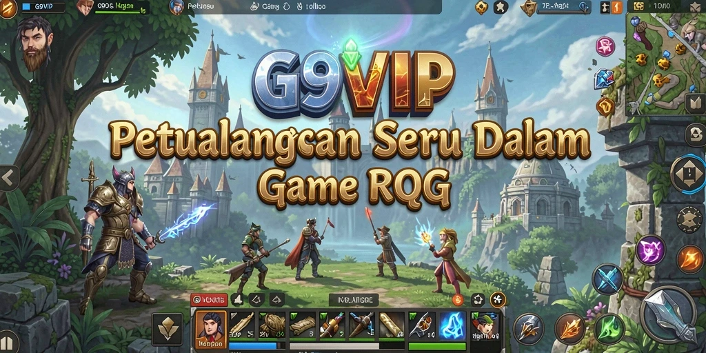 Tampilan gameplay seru di G9VIP, penuh petualangan RPG.