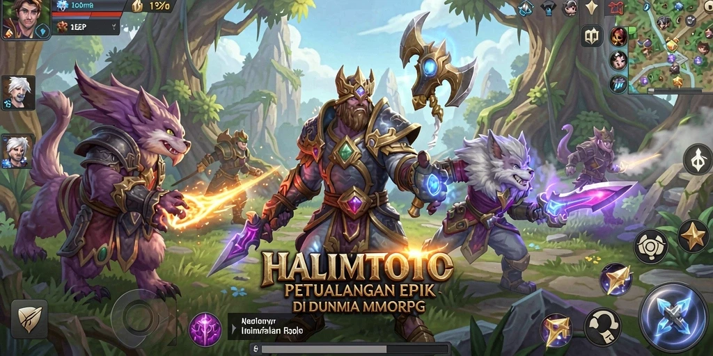 Gameplay menarik dari HALIMTOTO yang menunjukkan aksi pertarungan di dunia MMORPG.