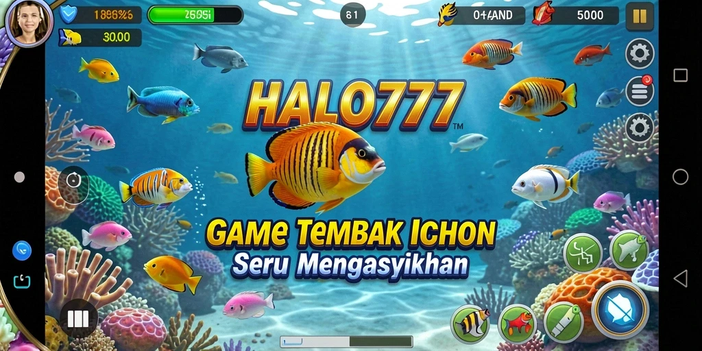Gameplay seru menembak ikan di HALO777.