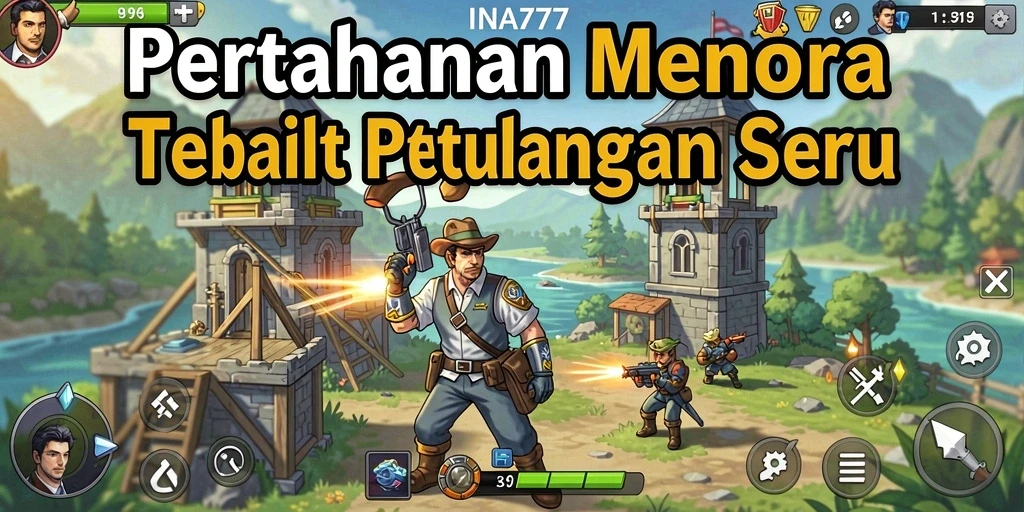 Gameplay INA777 menampilkan menara yang siap menghadapi gelombang musuh.