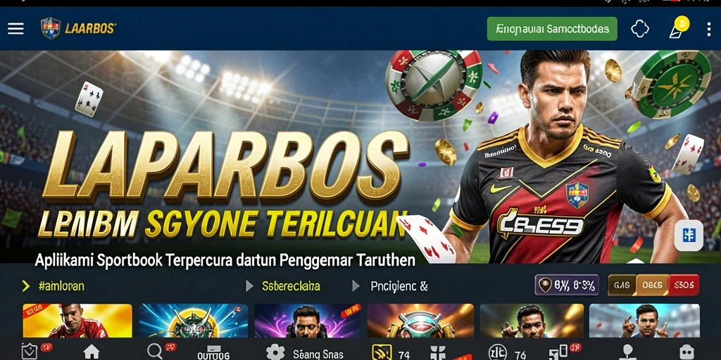 Screenshot dari gameplay <strong>LAPARBOS</strong> yang menampilkan taruhan olahraga.