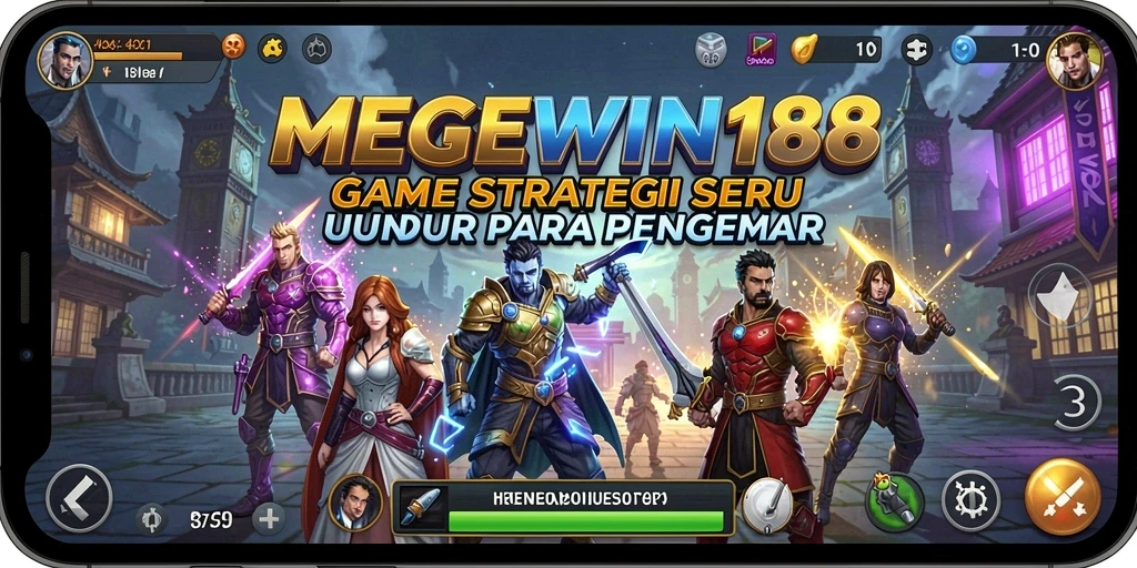 Tampilan gameplay MEGEWIN188 yang menegangkan dan strategis.