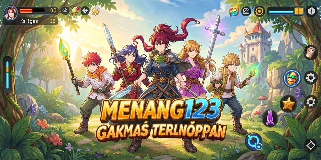 Tampilan gameplay yang memukau dari game Anime MENANG123.