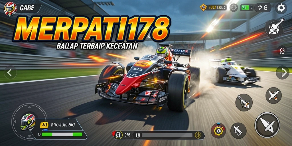 Tampilan gameplay menarik dari MERPATI178 saat balapan cepat.