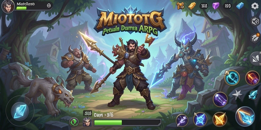 Tampilan menarik gameplay ARPG MIOTOTO dengan aksi seru.