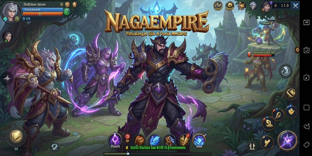 Tampilan gameplay seru di dunia NAGAEMPIRE MMORPG.