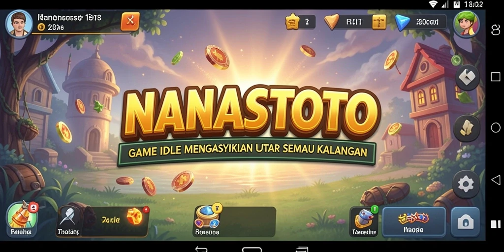 Tampilan gameplay NANASTOTO yang menarik dan menyenangkan.