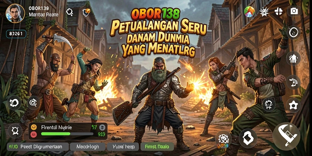 Screenshot utama OBOR138 menampilkan gameplay seru dan menantang dari game Adventure.