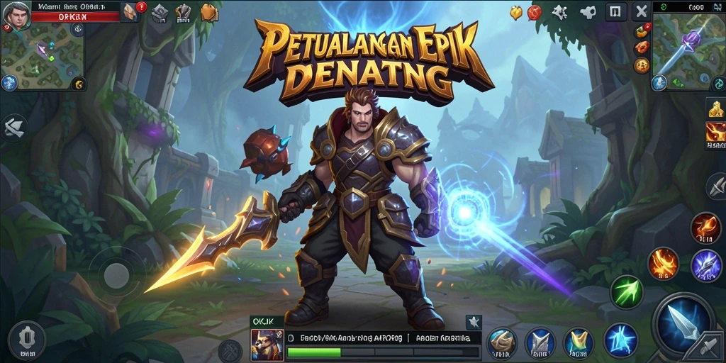Tampilan gameplay ARPG yang menegangkan dan dinamis di OKJK.