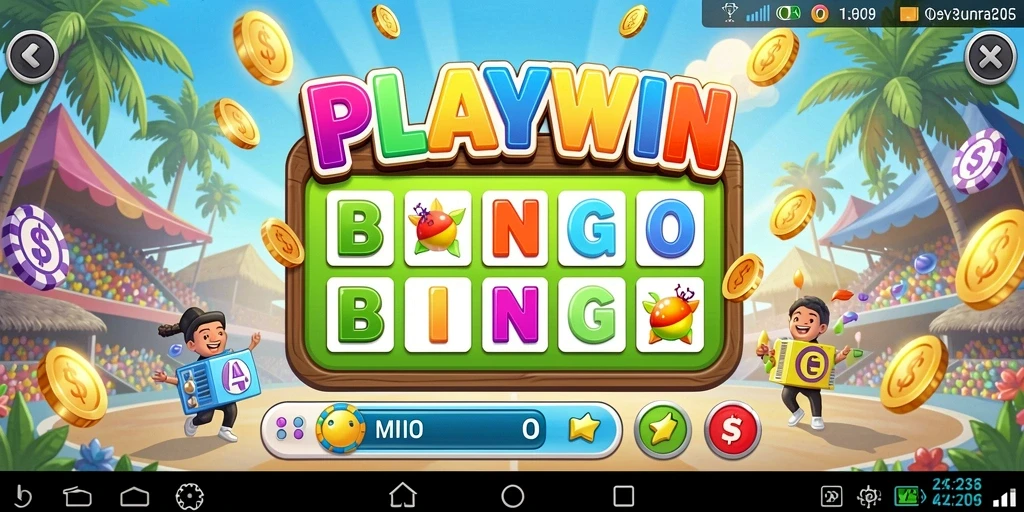 Tampilan gameplay Bingo yang seru dan menarik di PLAYWIN.