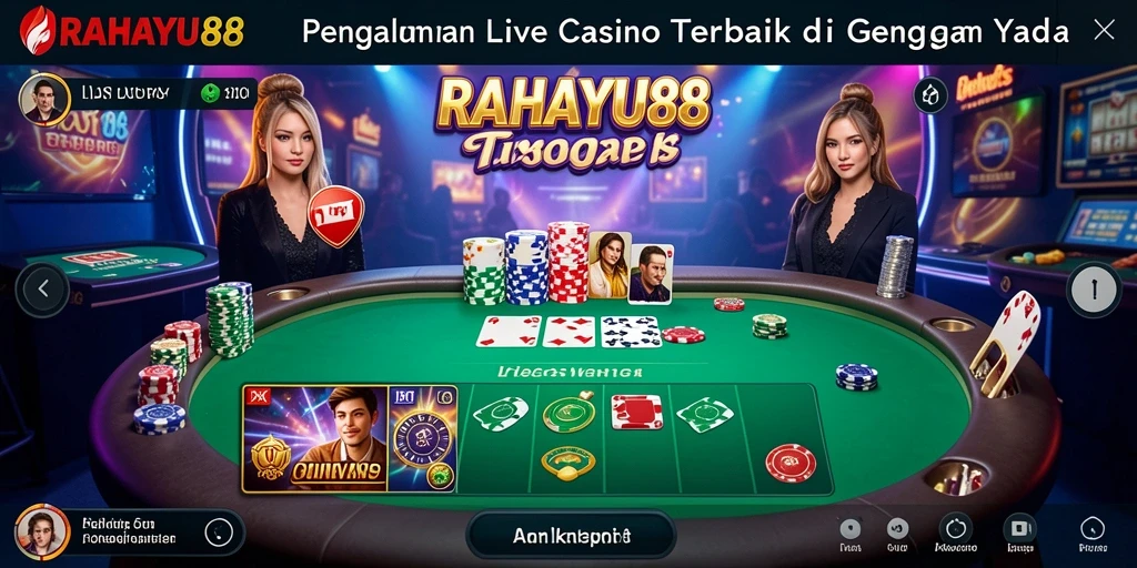Gameplay Live Casino RAHAYU88 yang mendebarkan dan interaktif.