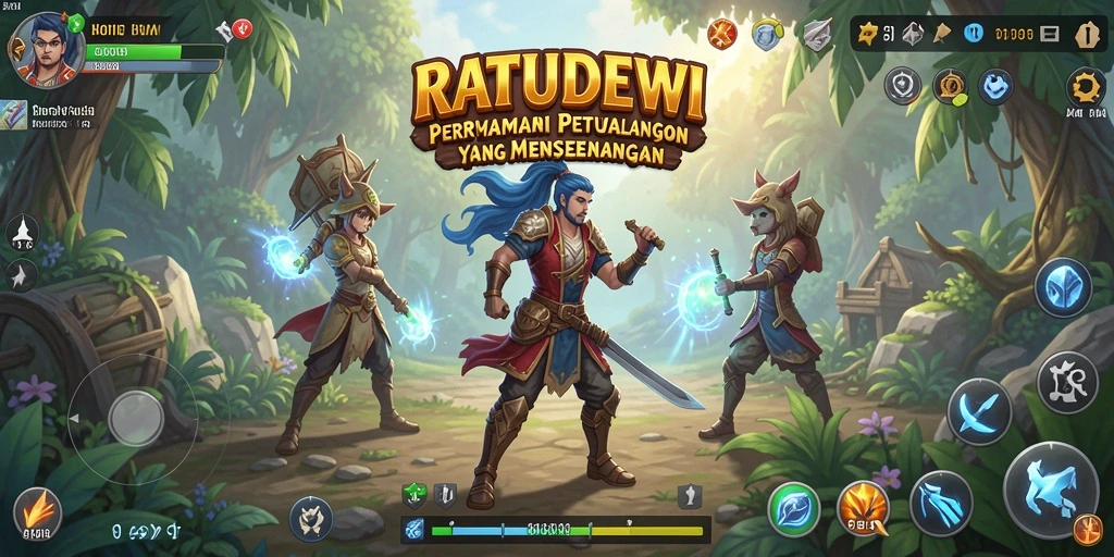 Tangkapan layar gameplay <strong>RATUDEWI</strong> menampilkan aksi strategis yang mendebarkan.