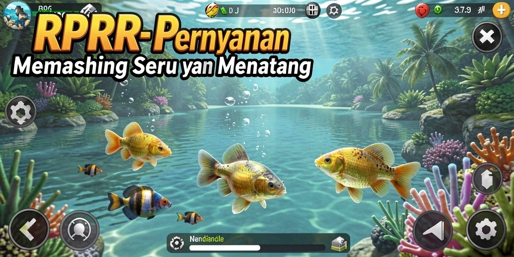 Screenshot RPRR menunjukkan aksi memancing yang seru dan mendebarkan.