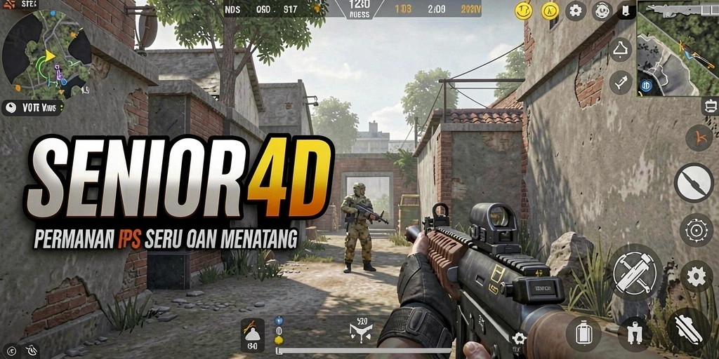 Screenshot gameplay SENIOR4D yang menarik dan mendunia.