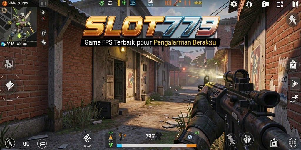 Tampilan gameplay menegangkan dari SLOT777 dengan aksi FPS yang memukau.