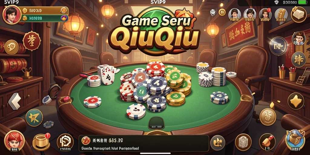 Tampilan menarik dari gameplay QiuQiu di SVIP9.