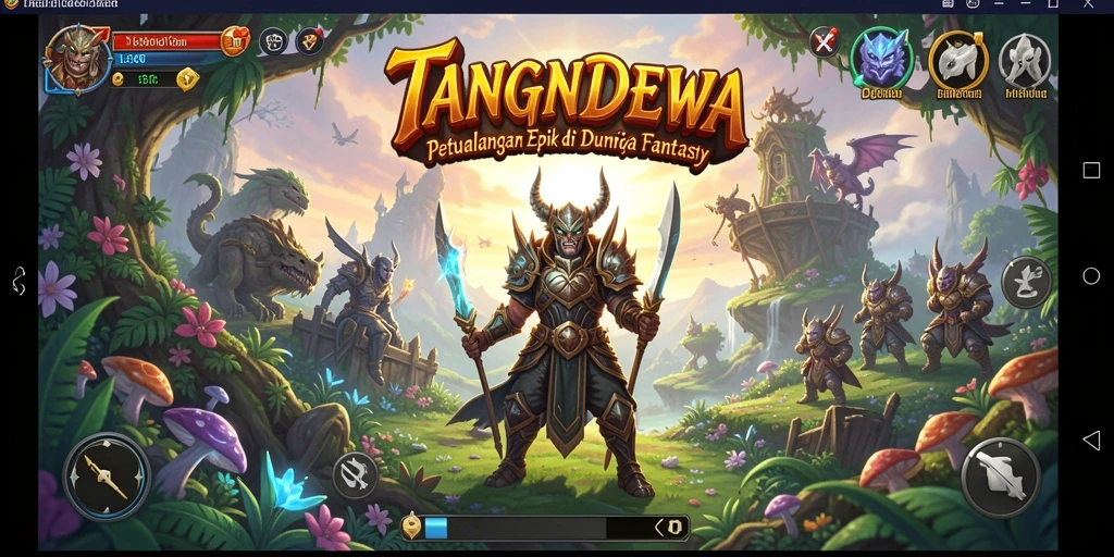 Tampilan gameplay petualangan seru di TANGANDEWA.