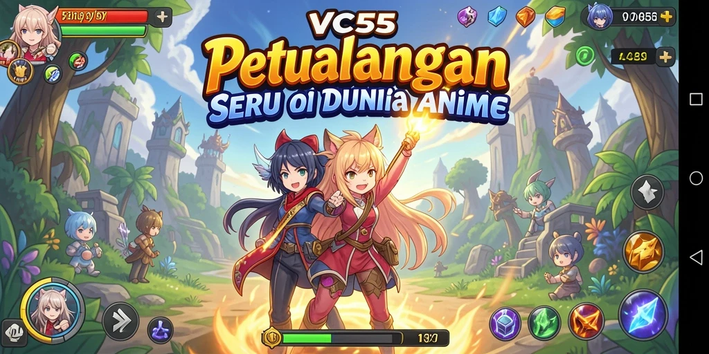 Tampilan grafik menakjubkan dari gameplay VC55 yang interaktif.